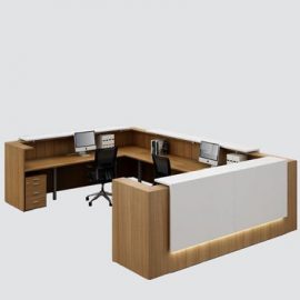 Update Your Spaces with focus interiors Furniture. This fashionable reception counter in clean contemporary structure incorporates every one of the pieces outlined in the picture for a multi-useful, reasonable, effective contemporary Reception Counter.