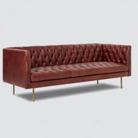 This sofa is made from quality artificial leather, provides optimum seating comfort to your customers.