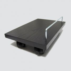 CPU trolley is a sleek option available for your workstation and computer tables and its quite steady as its base is made up of wood with wheels on the base.